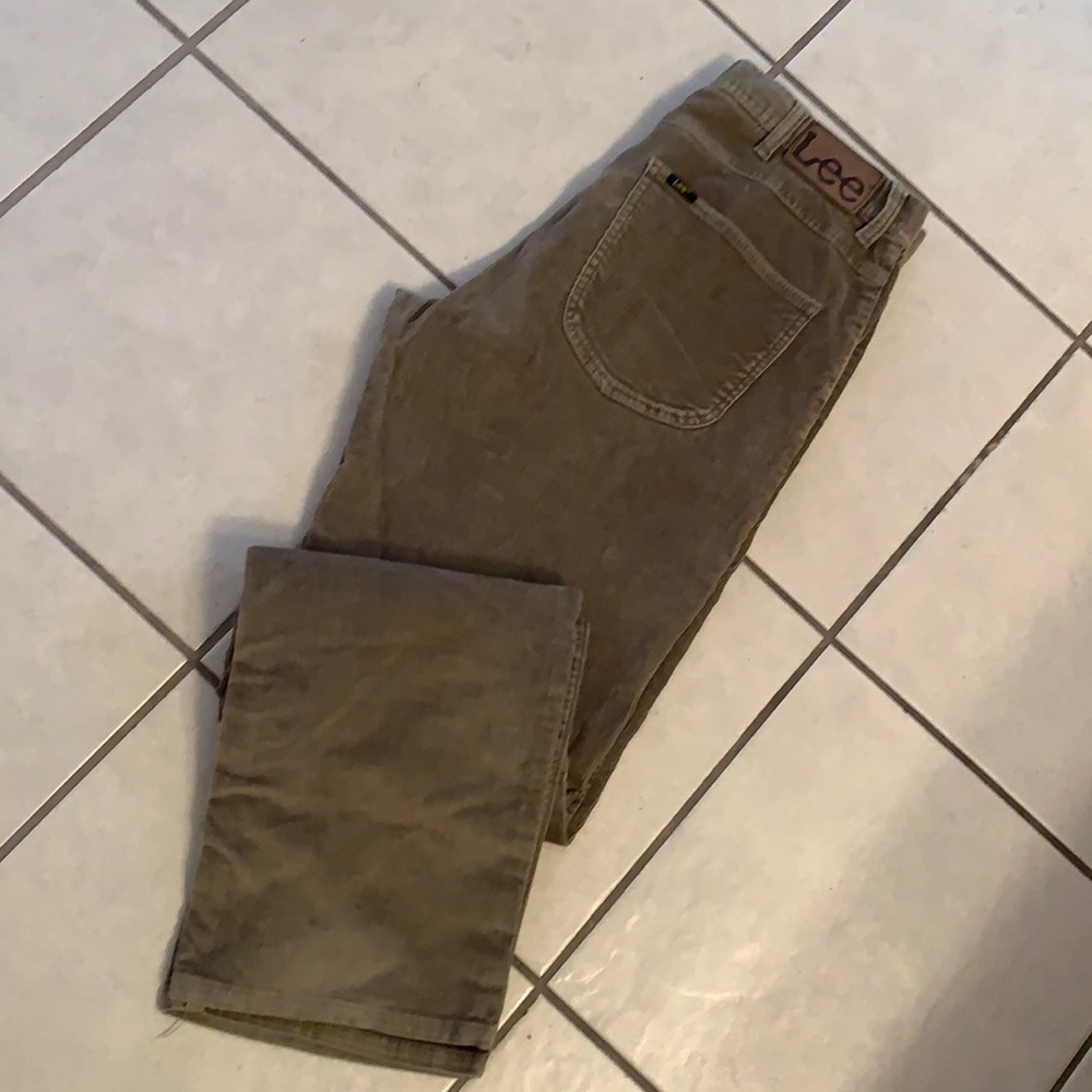 Rare Lee Brooklyn European Collection corduroy pants jeans 33x34
